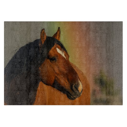 Wild Stallion, Golden Light and Rainbow カッティングボード (正面)