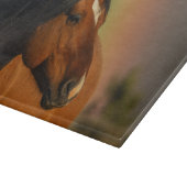 Wild Stallion, Golden Light and Rainbow カッティングボード (角)