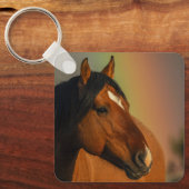 Wild Stallion, Golden Light and Rainbow キーホルダー (正面)