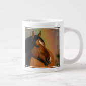 Wild Stallion, Golden Light and Rainbow ジャンボコーヒーマグカップ (右)