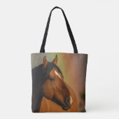 Wild Stallion, Golden Light and Rainbow トートバッグ (裏面)