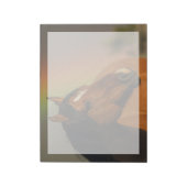 Wild Stallion, Golden Light and Rainbow ノートパッド (回転)