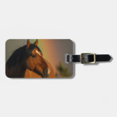 Wild Stallion, Golden Light and Rainbow ラゲッジタグ (正面横)