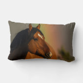 Wild Stallion, Golden Light and Rainbow ランバークッション (裏面)