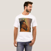 Wild Stallion, Golden Light and Rainbow Tシャツ (正面フル)