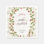 WILD STRAW BERRY SWEET BABY SHOWER スタンダードカクテルナプキン (正面)