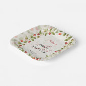 WILD STRAW BERRY SWEET BABY SHOWER ペーパープレート (傾斜あり)