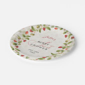 WILD STRAW BERRY SWEET BABY SHOWER ペーパープレート (アングル)