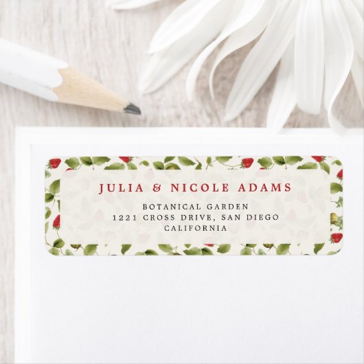 WILD STRAW BERRY SWEET BABY SHOWER ラベル (インサイチュ)