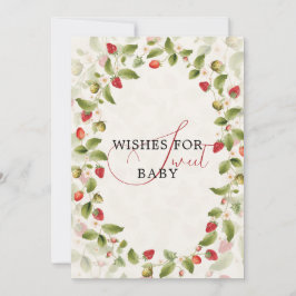 WILD STRAW BERRY SWEET BABY SHOWER 招待状
