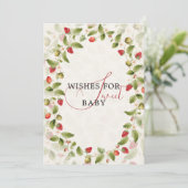 WILD STRAW BERRY SWEET BABY SHOWER 招待状 (スタンド正面)