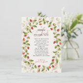 WILD STRAW BERRY SWEET BABY SHOWER 招待状 (スタンド正面)