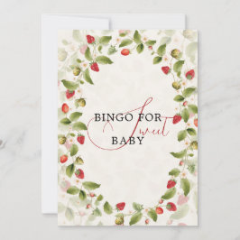 WILD STRAW BERRY SWEET BABY SHOWER INVITATION 招待状