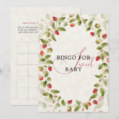 WILD STRAW BERRY SWEET BABY SHOWER INVITATION 招待状 (正面/裏面)