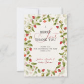 WILD STRAW BERRY SWEET BABY SHOWER PHOTO  招待状 (正面)