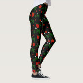 Wild Strawberries Pattern Leggings レギンス (右)