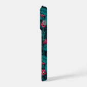 Wild strawberries, red and blue iPhoneケース (左側面)