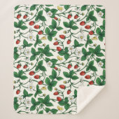 Wild strawberries red/yellow/green/off white シェルパブランケット (正面)