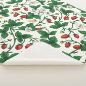 Wild strawberries red/yellow/green/off white シェルパブランケット (3/4)