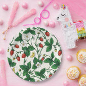 Wild strawberries red/yellow/green/off white ペーパープレート (パーティー)