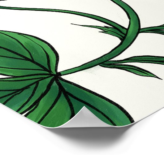 Wild strawberries red/yellow/green/off white ポスター (角)