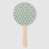 Wild Strawberry & Fern | Sage Green Retirement ハンドファン (裏面)