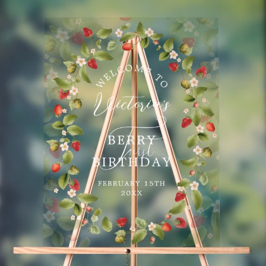 WILD STRAWBERRY SWEET BABY BIRTHDAY アクリルサイン (ニュートラル)