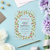 WILD STRAWBERRY SWEET BABY BIRTHDAY アクリル招待状 (インサイチュ (ウェディング))