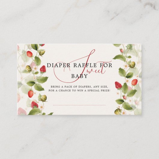 WILD STRAWBERRY SWEET BABY SHOWER エンクロージャーカード (正面)