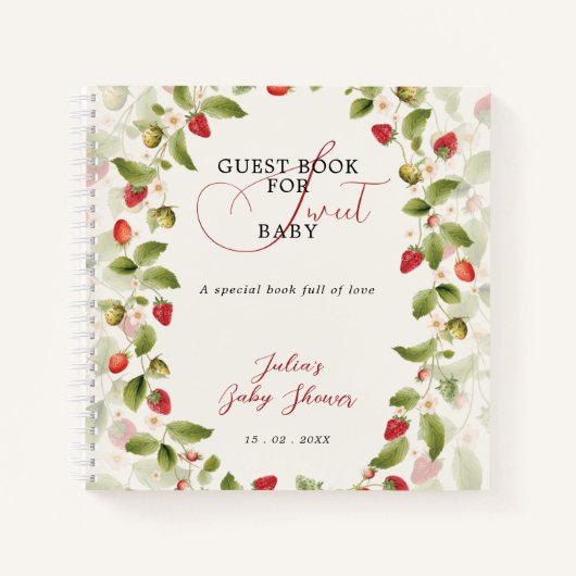 WILD STRAWBERRY SWEET BABY SHOWER ノートブック (正面)