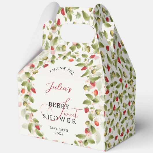 WILD STRAWBERRY SWEET BABY SHOWER フェイバーボックス (正面)