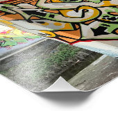 Wild style graffiti wall 1 フォトプリント            (角)