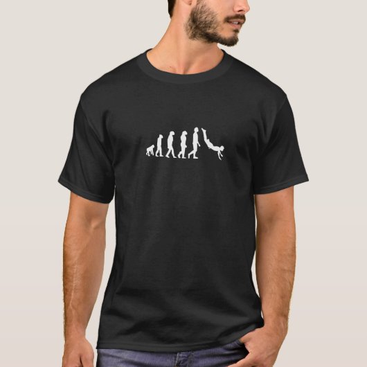 Wild Swimming Evolution of Humans Funny Wild Swimm Tシャツ (正面)