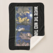 Wild Things and Max Dancing in Moonlight シェルパブランケット (正面)