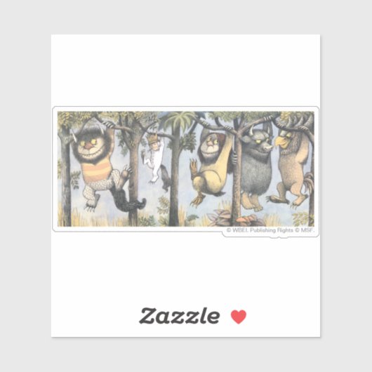 Wild Things and Max Swinging From Trees シール (シート)