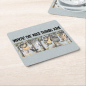 Wild Things and Max Swinging From Trees スクエアペーパーコースター (アングル)