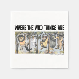 Wild Things and Max Swinging From Trees スタンダードカクテルナプキン