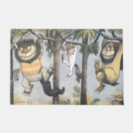 Wild Things and Max Swinging From Trees ドアマット