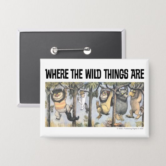 Wild Things and Max Swinging From Trees 缶バッジ (正面/裏面)