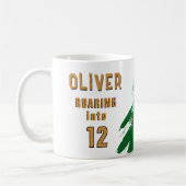 Wild Tiger Head Watercolor Birthday コーヒーマグカップ (左)