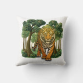 “Wild Tiger in the Forest – Natural Light Jungle D クッション (裏面)
