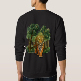“Wild Tiger in the Forest – Natural Light Jungle D スウェットシャツ