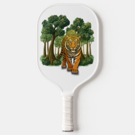 “Wild Tiger in the Forest – Natural Light Jungle D ピックルボールラケット