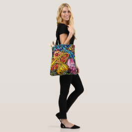 Wild & Trippy Mushroom Garden トートバッグ
