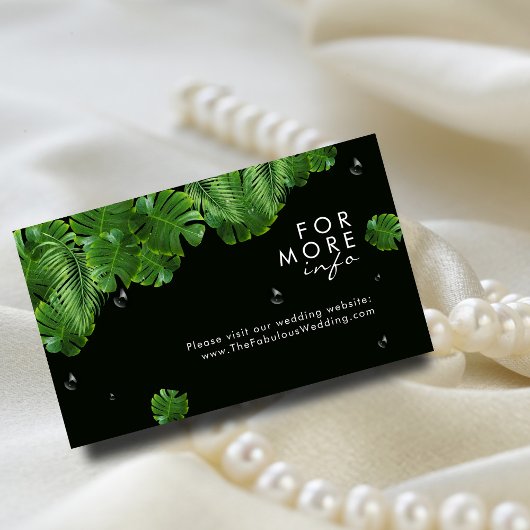 Wild Tropical Palms I写真モダンのサ結婚イト エンクロージャーカード