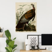 Wild Turkey_Audubon_Poster ポスター (ホームオフィス)