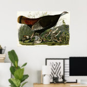 Wild Turkey The Birds of America by James Audubon ポスター (ホームオフィス)