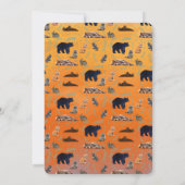 Wild Two Animals Second Birthday Invitation 招待状 (裏面)