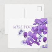 Wild Violets Post Card "Miss You" ポストカード (正面/裏面)