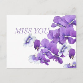 Wild Violets Post Card "Miss You" ポストカード